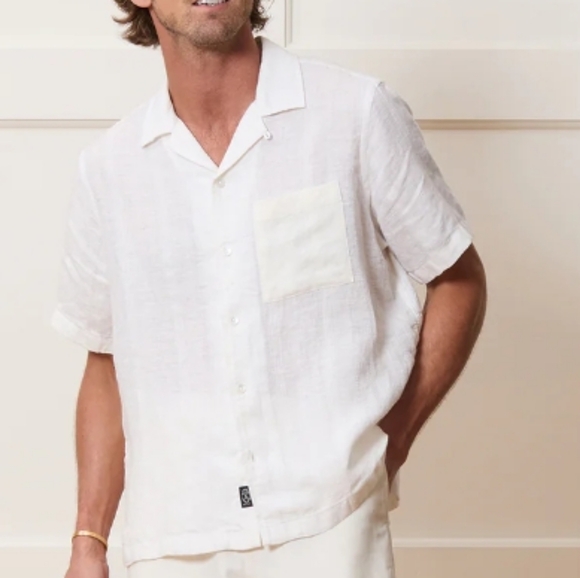 Todd Snyder Other - Todd Snyder Irish Linen Baird McNutt Shirt White Textured Sea Soft L
